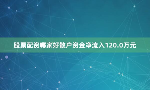 股票配资哪家好散户资金净流入120.0万元